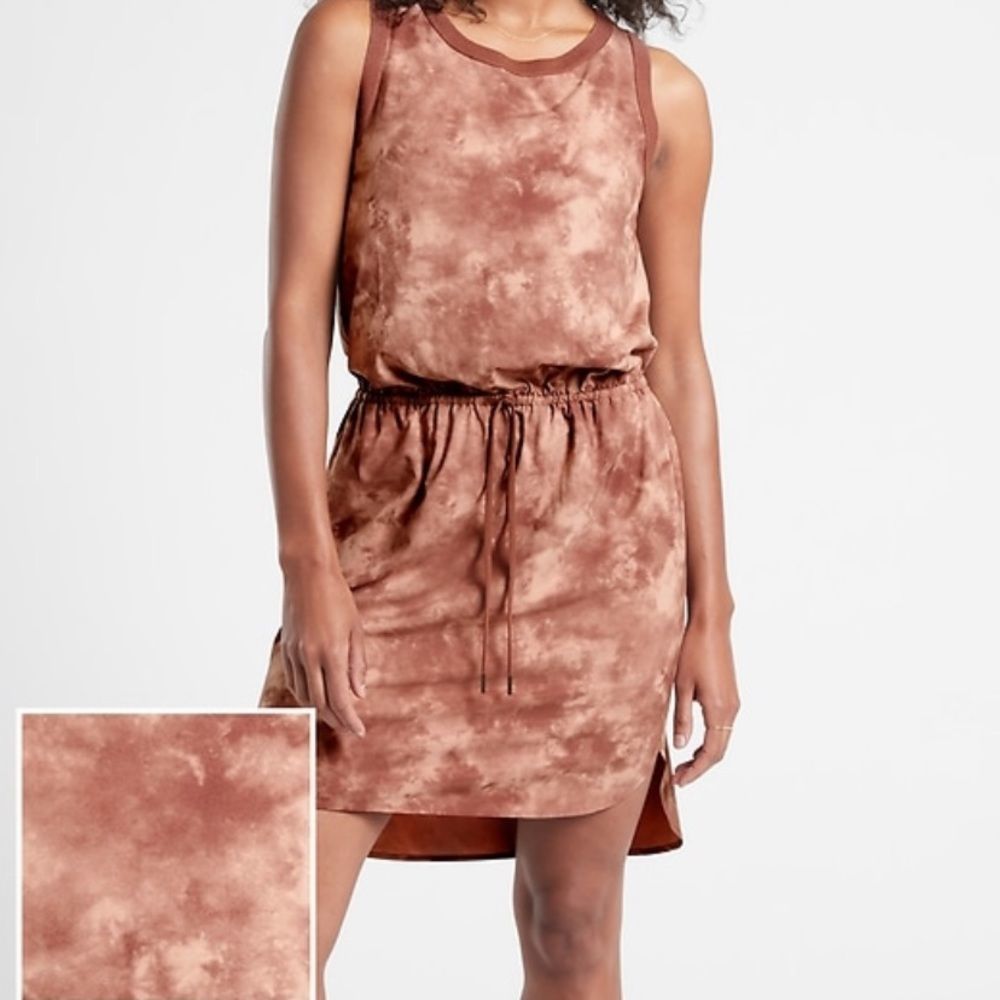 Athleta Rincon Printed Dress Evian Hearth Rose S